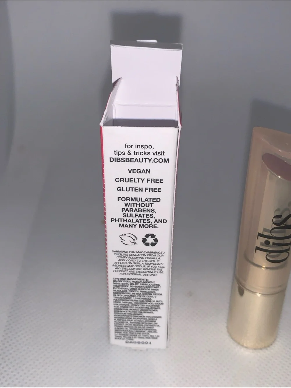 Dibs Jam Jam Lip Plumping Lipstick Melt – Raspberry Marmalade NIB .08 Oz
